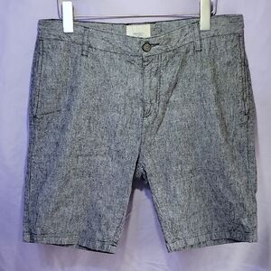 Society Heathered Gray Flat Front Shorts